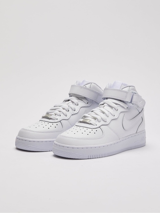 Nike Air Force Shoes - Women’s White High-Top Sneakers with Ankle Strap